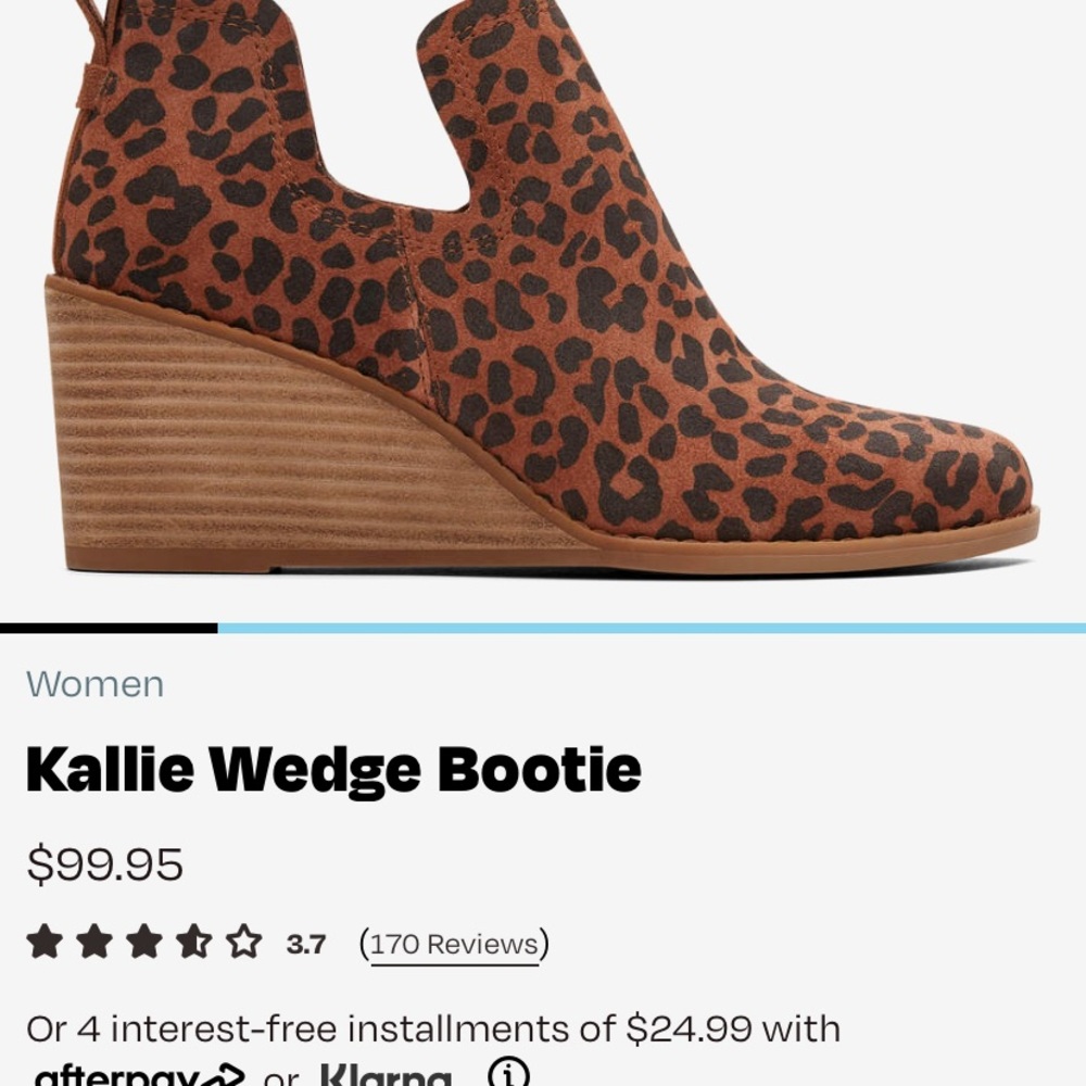 Tom’s Kallie Wedge Booties